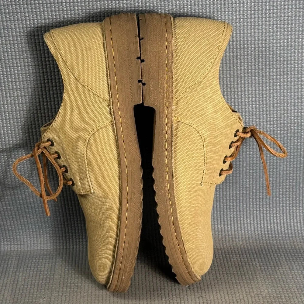 Born Men’s Samson Tan Canvas‎ Oxford Lace Up Sneakers Size 12 US 45 EU